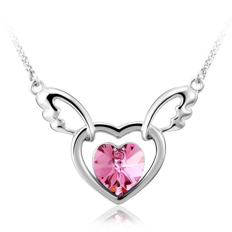 Why Do Women Love Heart Jewelry? 7 li_38905RUY_indiebazaar_jewellerysets_SwarovskiElementsWingedHeartNecklace_saashijewels