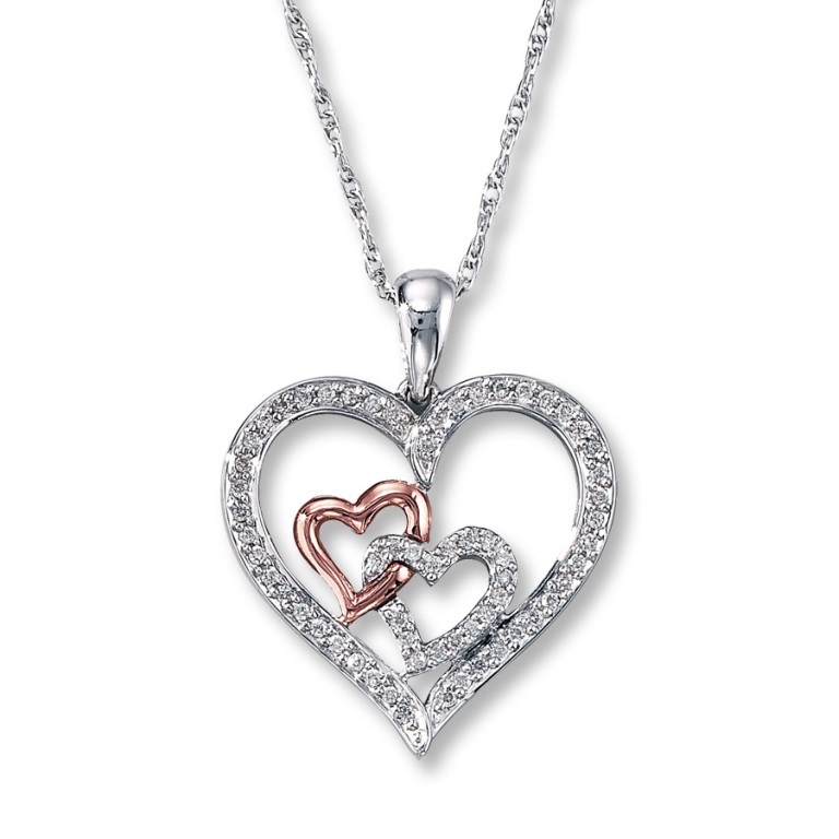 silver-heart-necklace-with-diamonds-9clobtso Why Do Women Love Heart Jewelry?