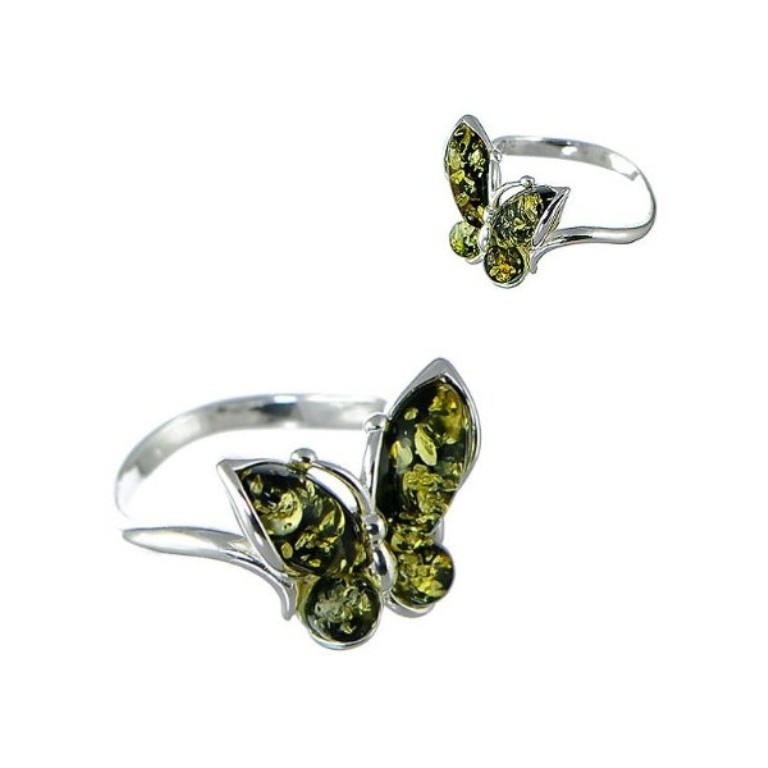 sterling-silver-amp-green-amber-butterfly-ring All What You Need to Know about Green Amber Jewelry