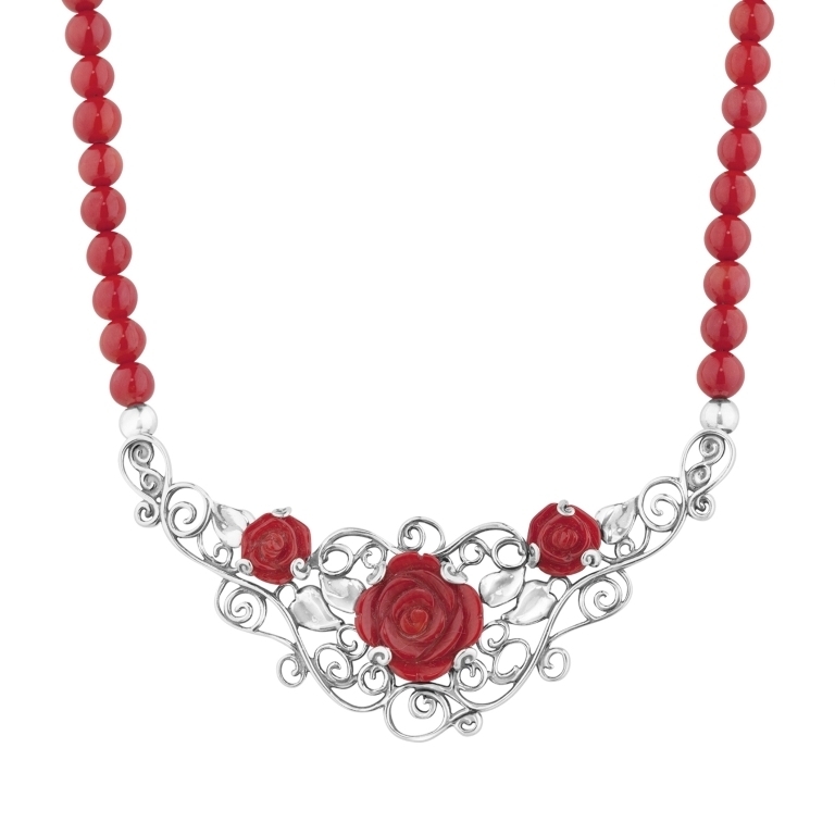 1_29991_ZM_American-West-Red-Coral-Rose-Statement-Necklace