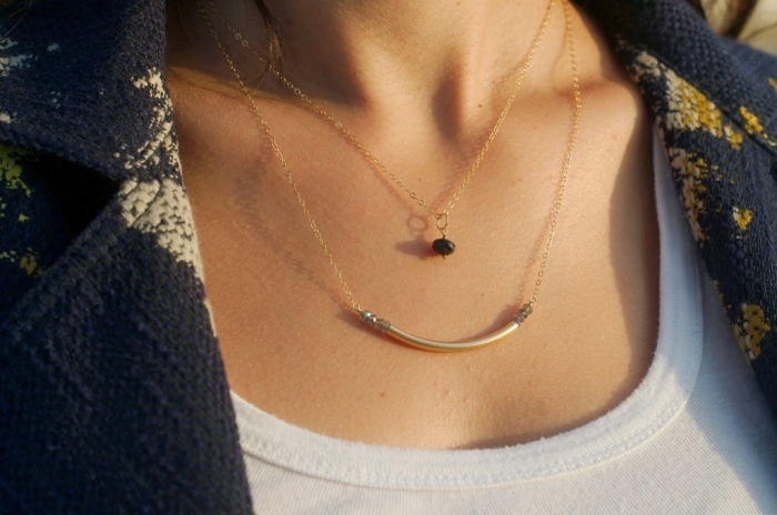Look Fashionable by Layering Your Jewelry 12 Cee - Celestial & Arc Necklace