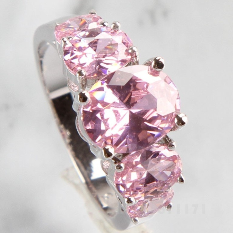 HOT-OVAL-CUT-font-b-PINK-b-font-font-b-TOPAZ-b-font-SILVER-font-b