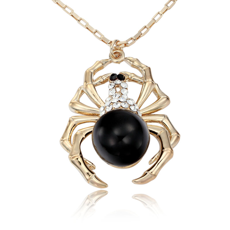 Jet_Bead_Spider_Necklace 69 Dress Jewelry Pieces in the Shape of Your Favorite Animal