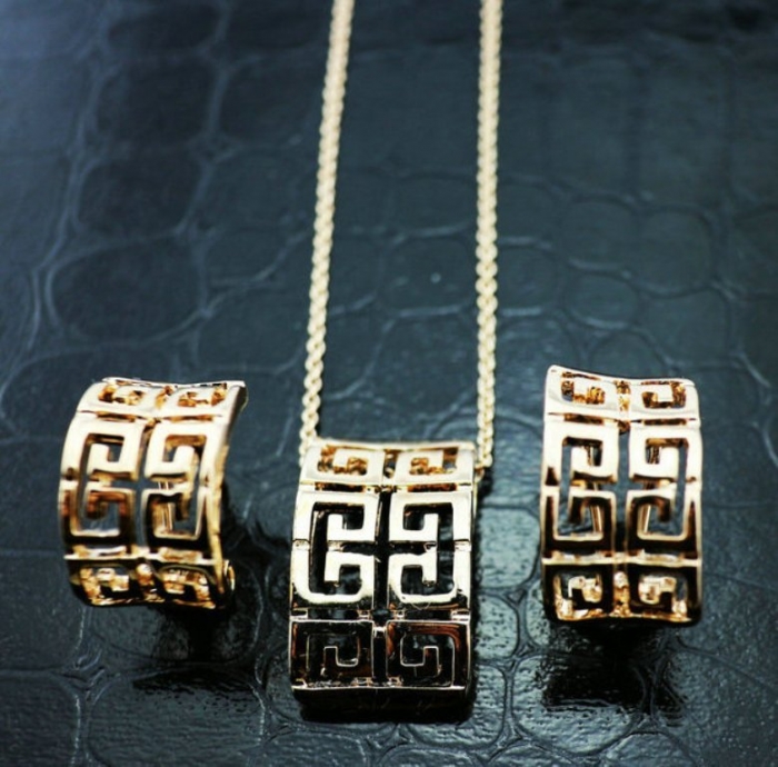 New-Arrival-18K-Rose-Gold-Plated-G-Shape-Fashion-font-b-Vintage-b-font-font-b
