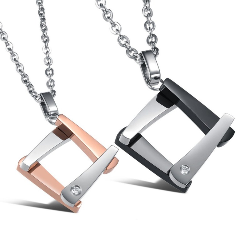 OPK-JEWELRY-2013-New-Arrival-Fashion-Square-316L-stainless-steel-Pendant-Necklace-Women-Men-s-Love