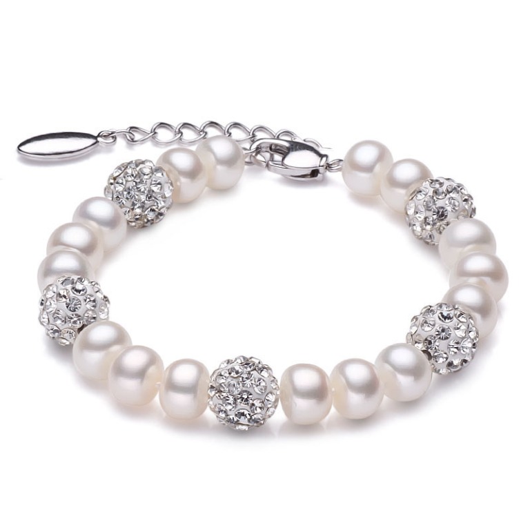 Meanings & Qualities which Are Associated with Birthstones 13 Shining-crystal-and-pearl-bracelet-ivory-white-font-b-real-b-font-freshwater-font-b-birthstone