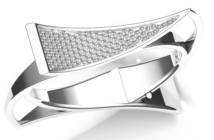 Silver-and-Diamond-Wedge-Bracelet-2