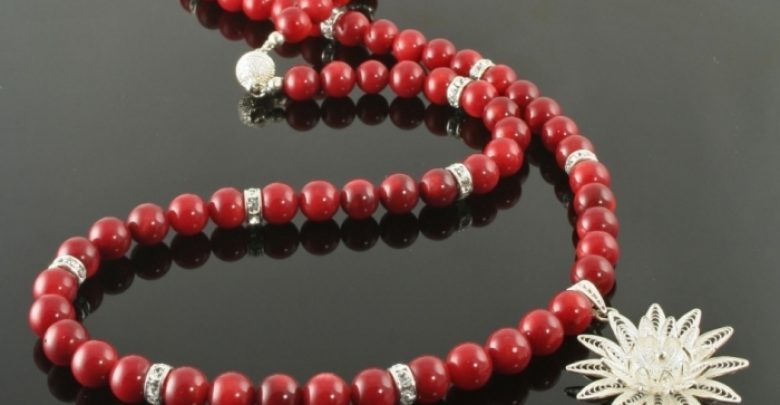 bb032 deepest red black Coral Jewelry as a Magnificent Type of Jewelry from the Sea - red coral jewelry 1