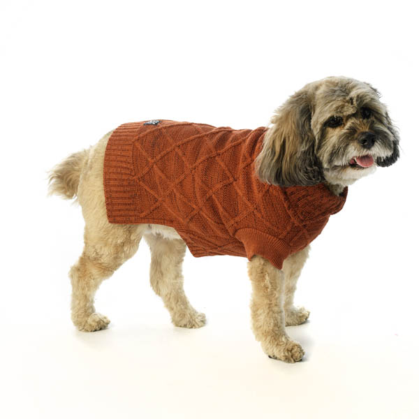 coopers-cable-knit-dog-sweater-rust-tweed-1 Top 35 Winter Clothes for Dogs
