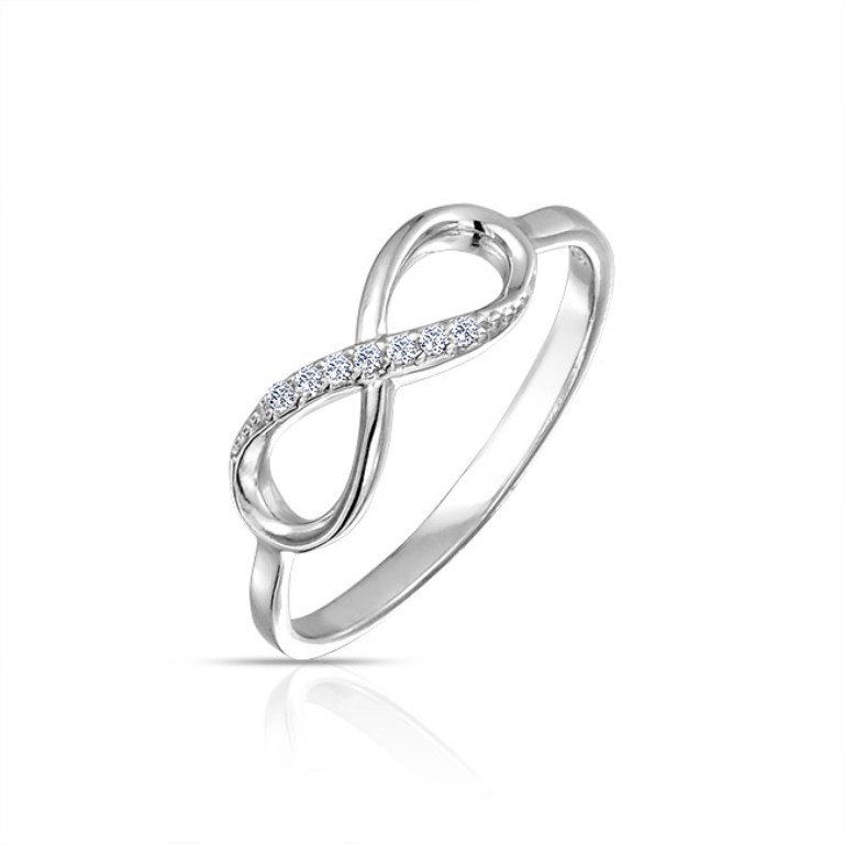 cz-ring-infinity-sterling-silver_pfs-51-0877 Infinity Jewelry to Express Your True & Infinite Love