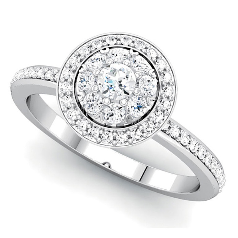 engagement-rings-that-cost-less-than-5000-stuller-round Cluster Engagement Rings for Those who Are on a Budget