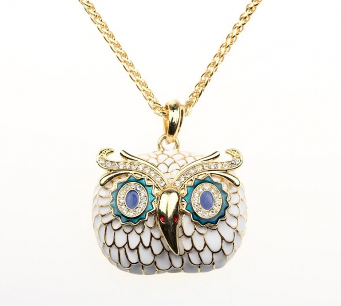 free-shipping-fashion-enamel-owl-shaped-necklace-animal-gold-necklace 69 Dress Jewelry Pieces in the Shape of Your Favorite Animal