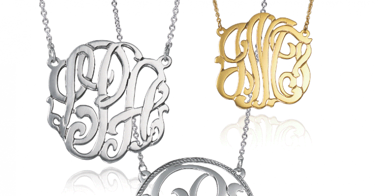 initial pendants2 1 Express Your Love by Presenting Monogram Jewelry - monogrammed jewelry 1