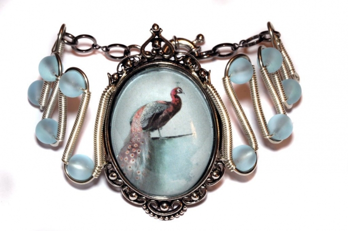 neo_victorian_jewelry___bracelet___peacock_cameo_by_catherinetterings-d61pv4j