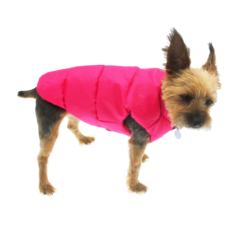 north-paw-vibrant-puffy-dog-vest-pink-1 Top 35 Winter Clothes for Dogs