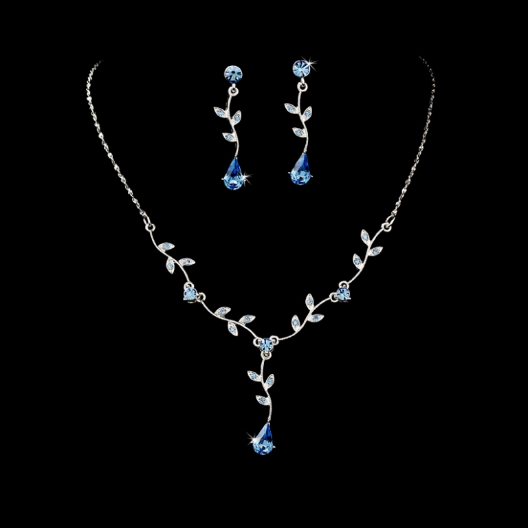 silver_lt_blue_dangle_floral_bridal_jewelry_set_wf328 How to Choose Bridal Jewelry for Enhancing Your Beauty