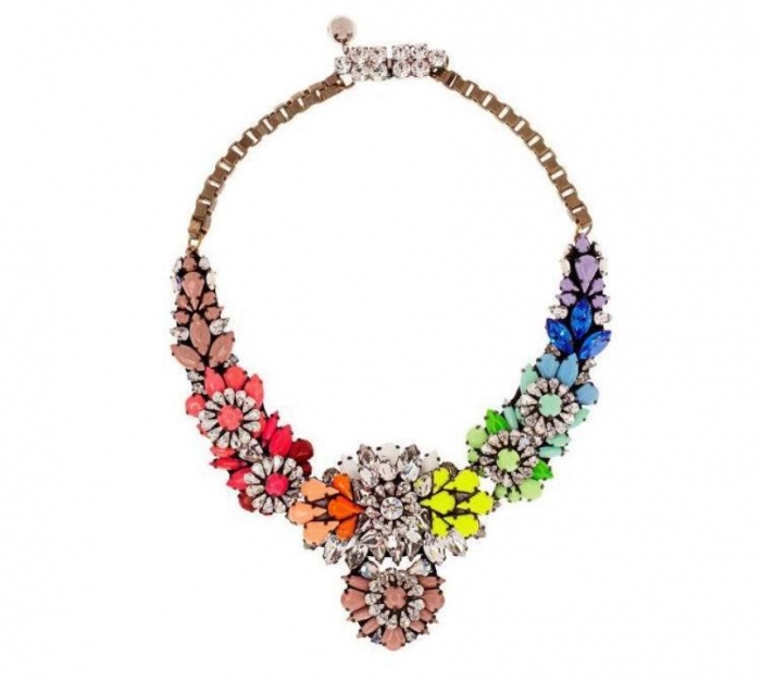 25 Mysterious Rainbow Jewelry Designs 14 2013-Fashion-statemtn-necklace-shourouk-clear-PVC-bid-necklace-font-b-rainbow-b-font-embroidered-with