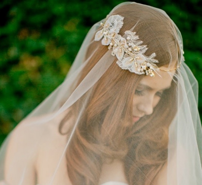 2014 ivory bridal tiara wedding hairstyle with tiara crystal gold wedding headpiece-f72867