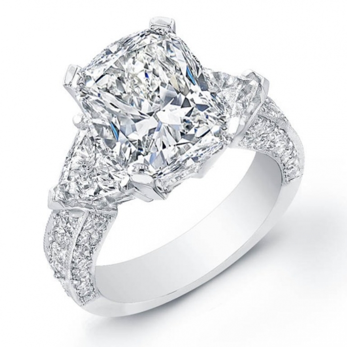 25750 Cushion Cut Engagement Rings for Beautifying Her Finger