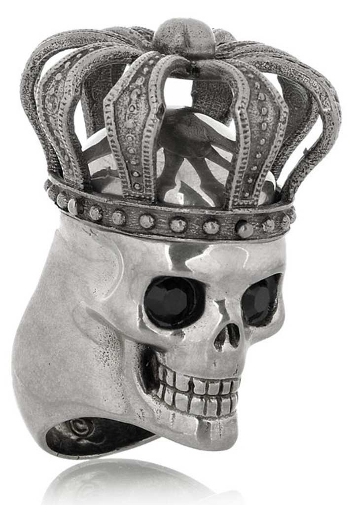 Alexander-McQueen-Swarovski-crystal-crowned-skull-ring7 Skull Jewelry for Both Men & Women