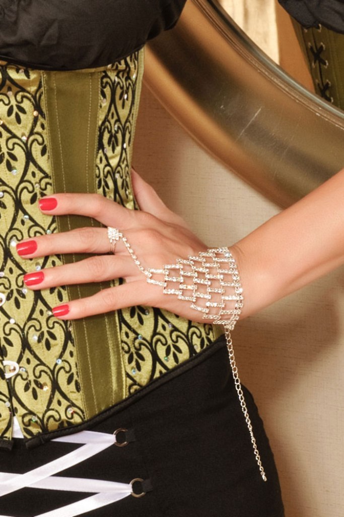 20+ Hottest Christmas Jewelry Trends 21 Block-Rhinestone-Bracelet