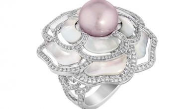 Chanel Les Perles de Chanel Camelia Nacre Ring Top 10 Non-Diamond Engagement Ring Types for a More Unique Proposal - 5