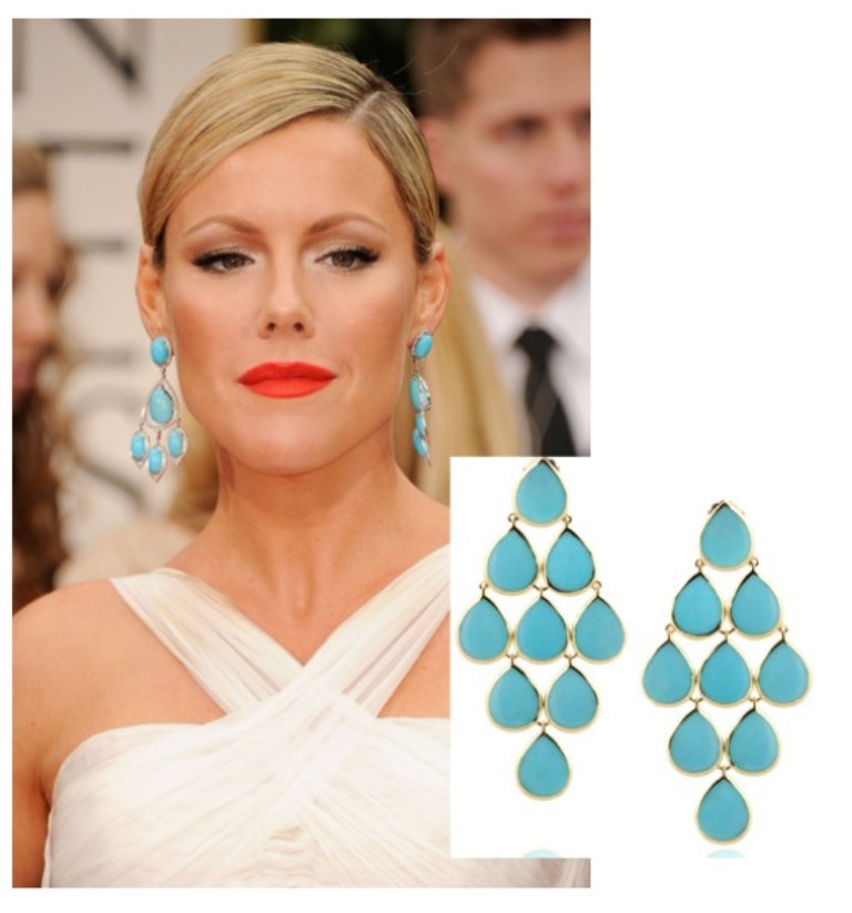 Turquoise jewelry “ The Stone of the Sky & Earth” 27 Golden Globes 2012 style the look adorn london jewellery blog