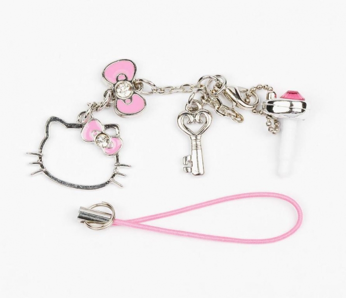 Hello-Kitty-Cell-Phone-Charm-Pink Mobile Phone Charms to Renew Your Mobile Phone
