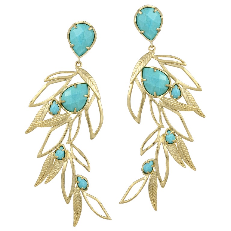 Kendra-Scott_KSS3E8000GTRQM Turquoise jewelry “ The Stone of the Sky & Earth”