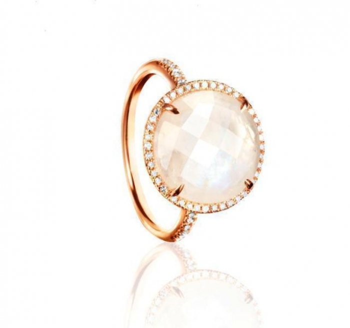 MJ-Facets-Moonstone-Diamond-Ring-RGDIA00643P Moonstone Jewelry Offers You Fashionable Look & Healing properties