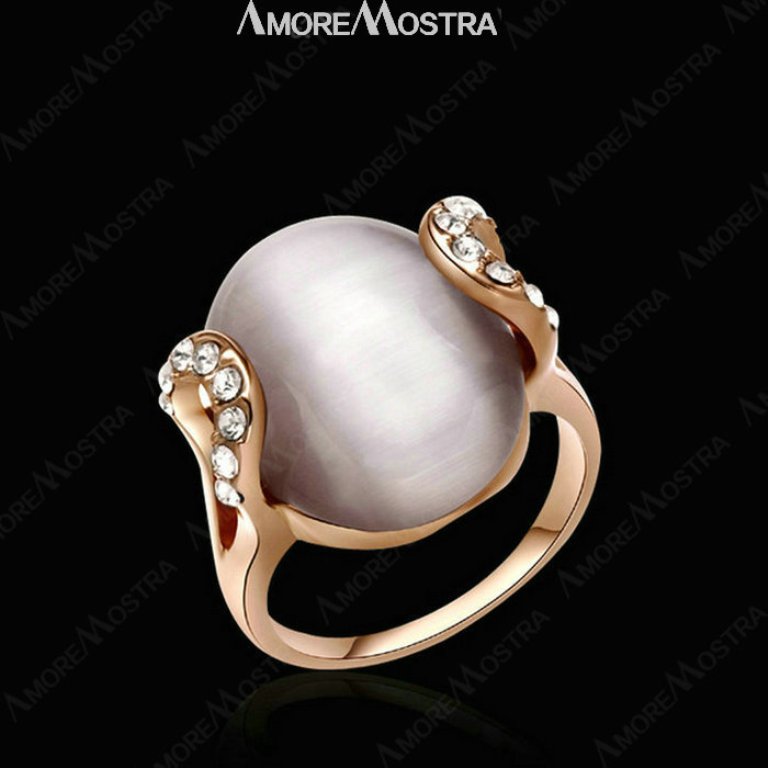 SUMPTUOUS-CAT-S-EYE-font-b-MOONSTONE-b-font-font-b-Ring-b-font-18K-Gold Moonstone Jewelry Offers You Fashionable Look & Healing properties