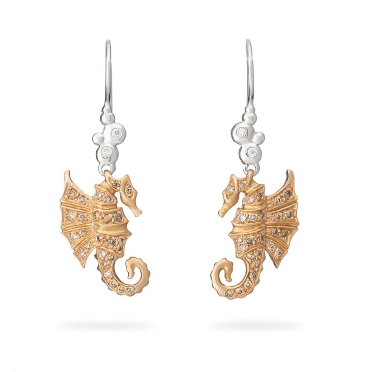 Seashell Jewelry as a Natural Gift 24 Seahorse-earring-on-a-wire