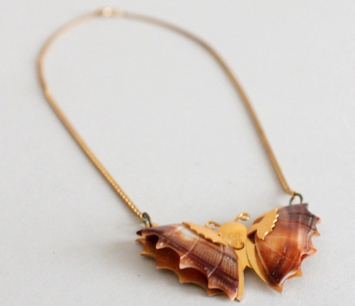 Seashell Jewelry as a Natural Gift 15 Vintage_1970s_Shell_Butterfly_Necklace1_1024x1024