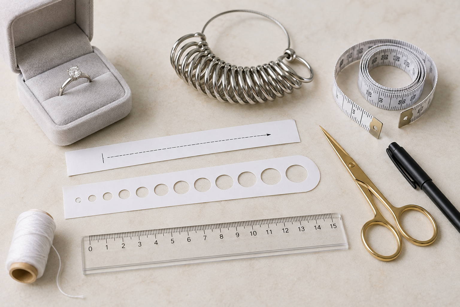 What You Need to Measure Your Ring Size at Home How to Measure Your Ring Size on Your Own - 3