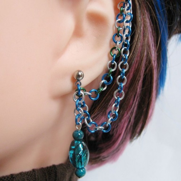 blue_and_silver_cartilage_double_chain_slave_earring_c6d74ab8 Slave Earrings For Catchier Ears & Fashionable Styles ...
