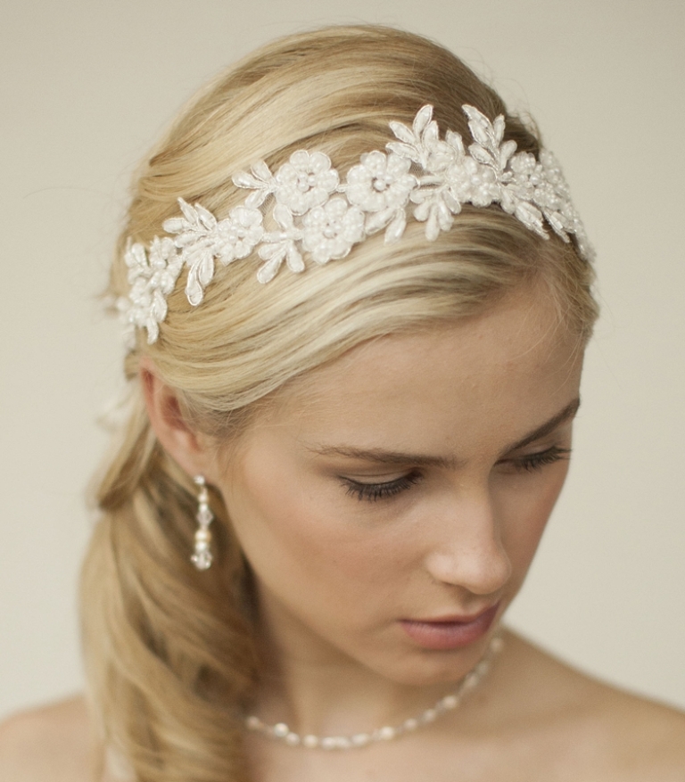 boho-lace-wedding-headband “Wedding Headbands” The Best Choice for Brides, Why?!