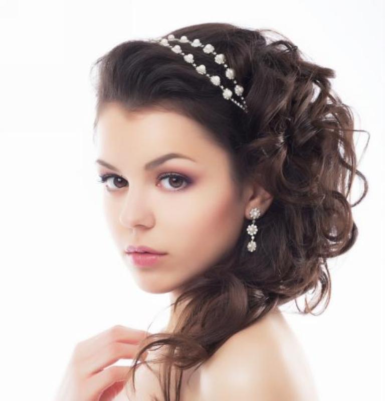 “Wedding Headbands” The Best Choice for Brides, Why?! 30 cute-half-up-half-down-wedding-hairstyle-with-headband