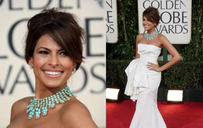Turquoise jewelry “ The Stone of the Sky & Earth” 26 eva-mendes-in-turquoise-jewellery