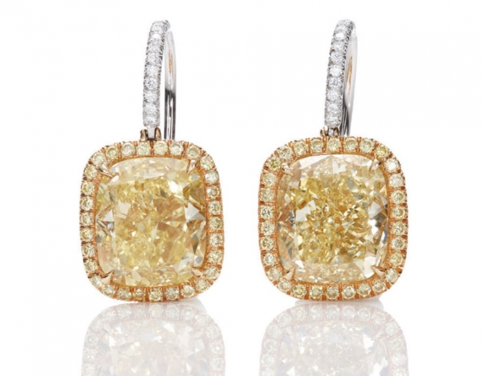 The Rarest Yellow Diamonds & Their Breathtaking Beauty 4 harry-winston-jessica-chastain-yellow_diamond_drop_earrings