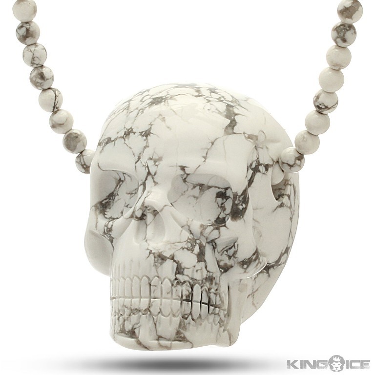 howlite-gemstone-skull-nkx08429_1500_2 Skull Jewelry for Both Men & Women