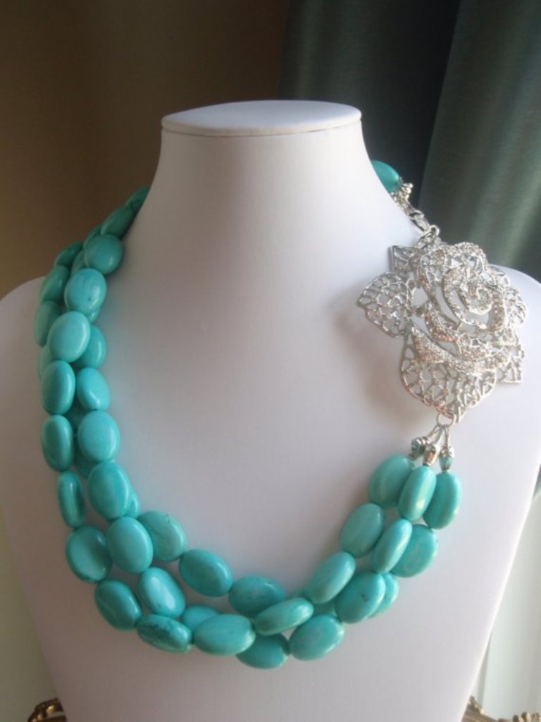 Turquoise jewelry “ The Stone of the Sky & Earth” 2 il_570xN.153333182