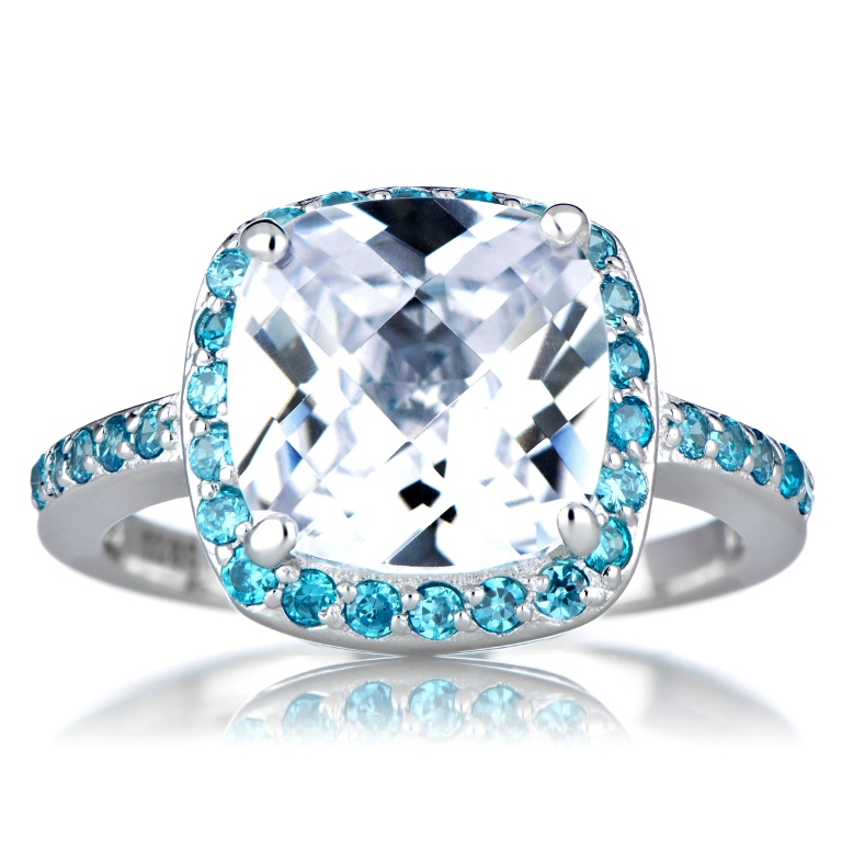 Cushion Cut Engagement Rings for Beautifying Her Finger 21 marina-s-cz-cushion-cut-engagement-ring-blue-60