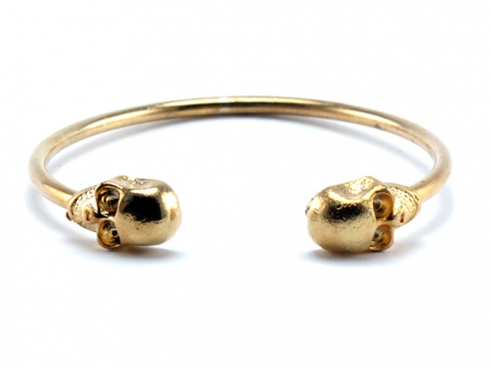 sammy-skull-bracelet-bangle-gold Skull Jewelry for Both Men & Women