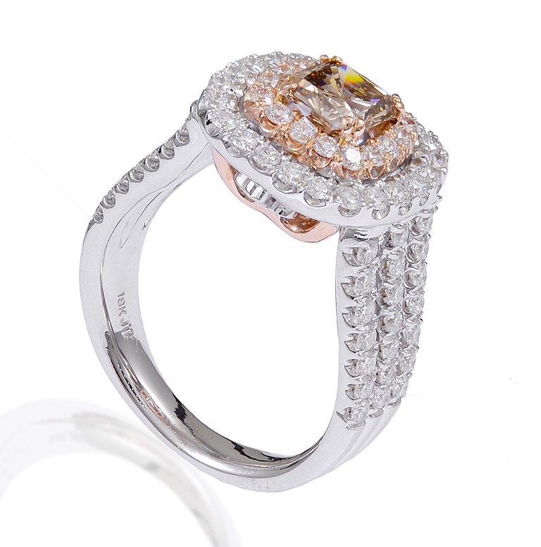shank-cushion-cut-chocolate-diamond-rose-gold-engagement-rings-wedding-ring-cushion-ideas Cushion Cut Engagement Rings for Beautifying Her Finger