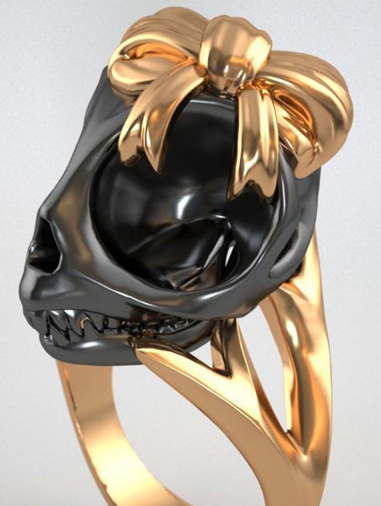 violet-darkling-black-skull-ring-bow Skull Jewelry for Both Men & Women