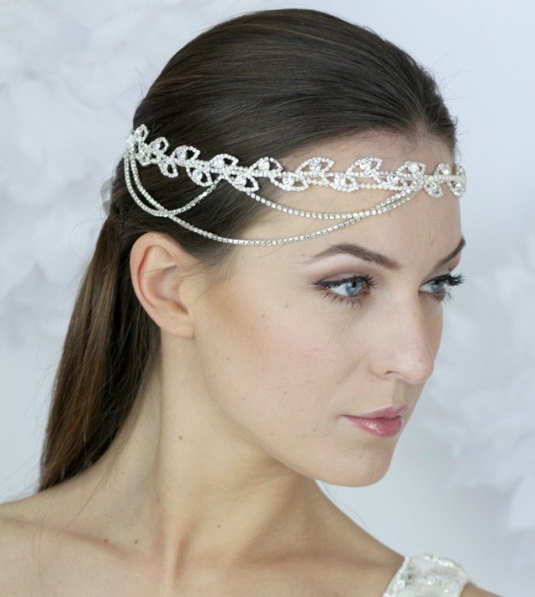 “Wedding Headbands” The Best Choice for Brides, Why?! 27 wedding-headband-halo-design-ideas