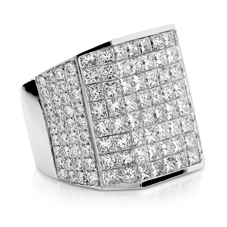 Men’s Diamond Rings for More Luxury & Elegance 30 wide-14k-gold-designer-round-and-princess-cut-diamond-ring-for-men-139ct_1