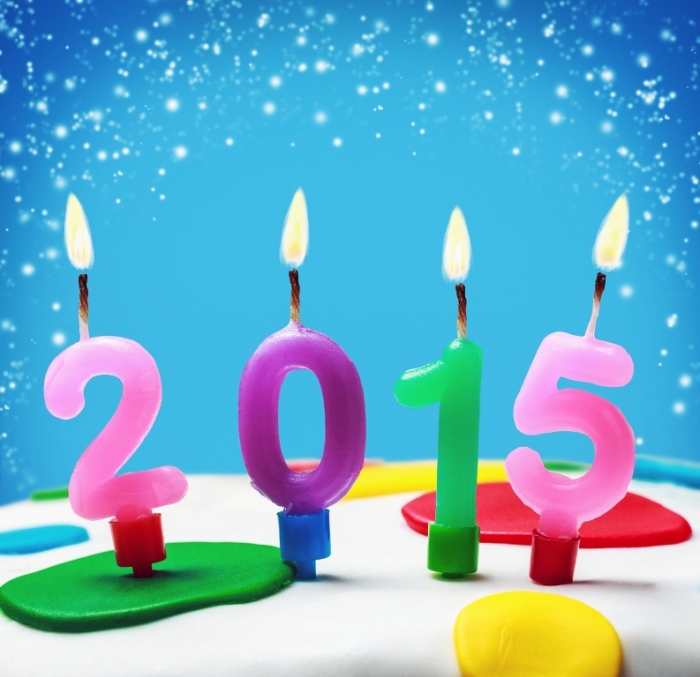 Best 25 Happy New Year Greeting Cards 16 Feliz Año Nuevo 2015 velitas de colores