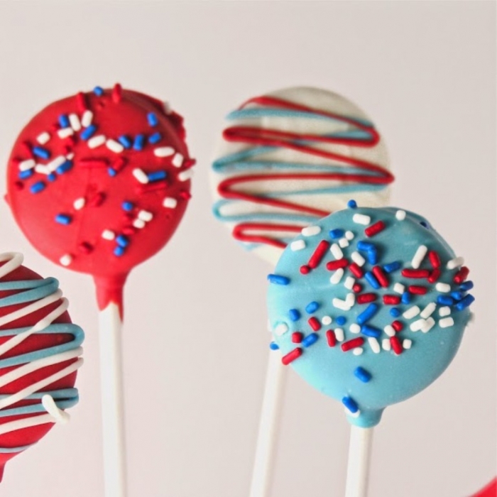 Memorial Day Dessert Ideas-Oreo Pops
