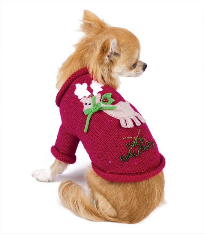 ON_NaughtyNiceSwtrDog_pu Top 25 Breathtaking Dog Sweaters for Your Dog